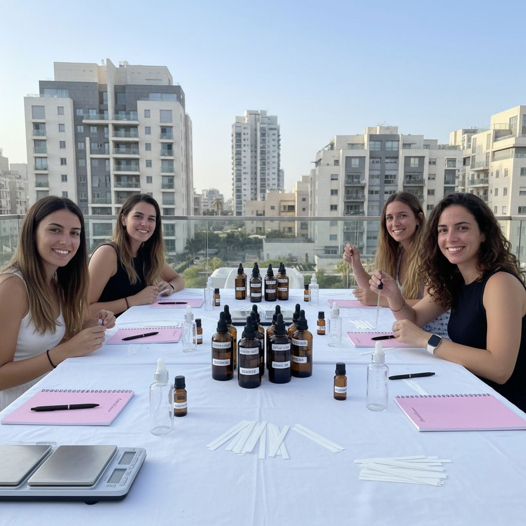 ניחוחות של רווקות - סדנת בושם למסיבת רווקות